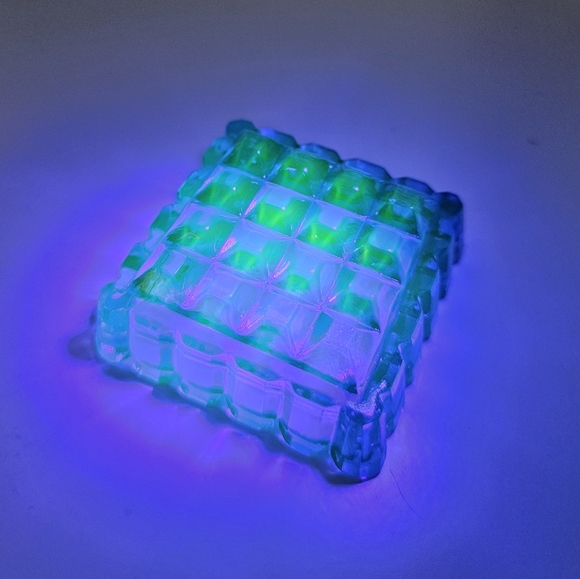 Cobalt Blue UV Reactive Salt Cellar - Picture 7 of 7